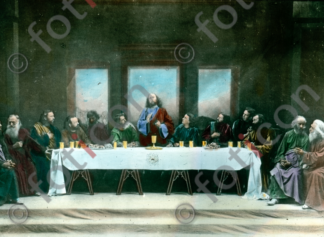 Das letzte Abendmahl | The last supper - Foto foticon-simon-105-063.jpg | foticon.de - Bilddatenbank für Motive aus Geschichte und Kultur